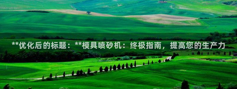 太阳集市网上商城：**优化后的标题：**模具喷砂机：终极指南，提高您的生产力