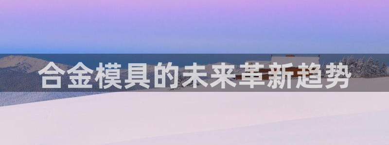 太阳sun网站：合金模具的未来革新趋势