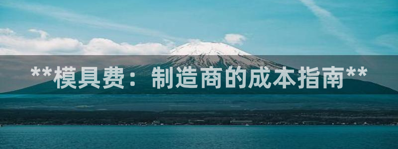 太阳成集团视频：**模具费：制造商的成本指南**