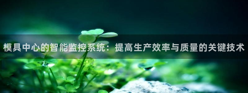 太阳gg平台登陆：模具中心的智能监控系统：提高生产效率与质量的关键技术