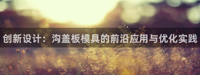 太阳集团手机app下载：创新设计：沟盖板模具的前沿应用与优化实践